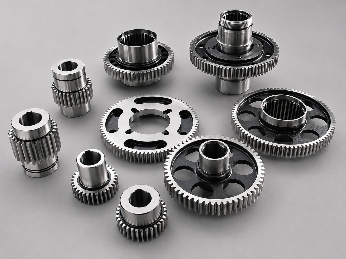 Precision CNC machined gears and splined components